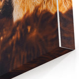 Rustic Farm Animal Wall Art - Close-Up Brown Calf for Farmhouse Decor
