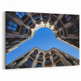Barcelona Wall Art - Unique Architectural Perspective of Inner Courtyard