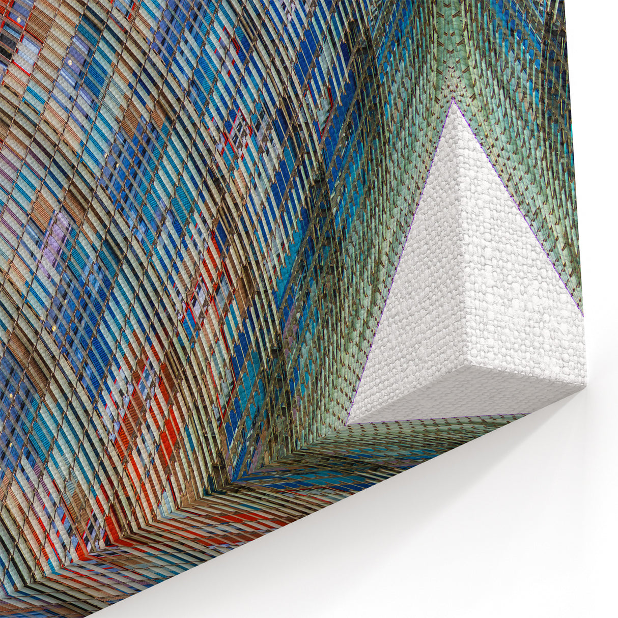 Barcelona Canvas Prints - Colorful Facade of Torre Glòries Building