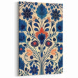 Scandinavian Wall Decor | Elegant Blue Floral Nordic Art Print | Hygge