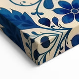 Scandinavian Wall Decor | Elegant Blue Floral Nordic Art Print | Hygge