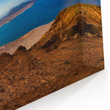Canary Islands Landscape Art – Expansive Coastal and Mountain View