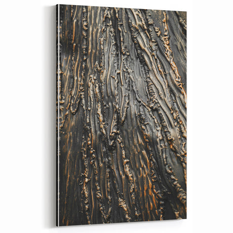 Rustic Textured Abstract Wall Art – Farmhouse Decor with Wood Finish