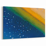 Canary Islands Photography Prints – Aerial View of Boats and Golden Shore
