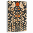 Scandinavian Wall Art | Beige and Orange Nordic Bird Art Print | Hygge