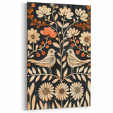 Scandinavian Wall Art | Nordic Beige and Peach Bird Print | Hygge Style
