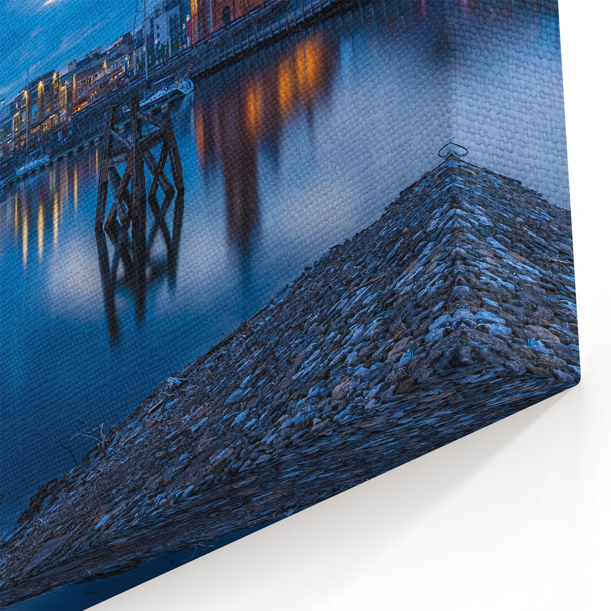 Cardiff Bay Twilight - Wales Canvas Print, Scenic Welsh Photography Art