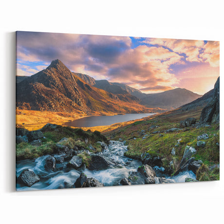 Wales Mountain Lake - Wales Landscape Painting, Premium Welsh Art Prints