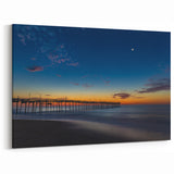 Outer Banks Photography – Cape Hatteras Pier at Twilight Coastal Print