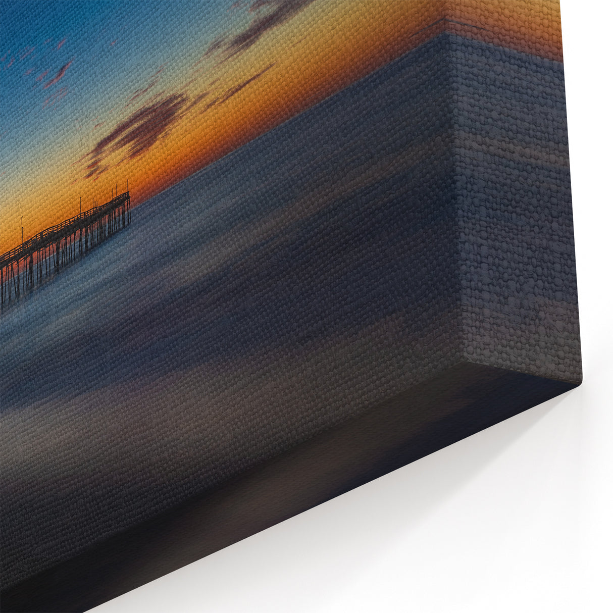 Outer Banks Photography – Cape Hatteras Pier at Twilight Coastal Print