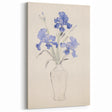 Maximalist Wall Art - Bold Eclectic Floral Decor in Vibrant Blue Tones