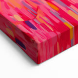 Maximalist Wall Art - Bold and Eclectic Portrait with Vibrant Pink and Orange
