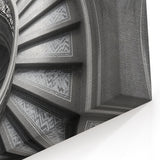 Vatican City Prints – Ornate Spiral Staircase Black and White Art