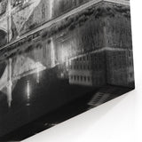 Vatican Artwork - St Peters Basilica Night View Black and White Art