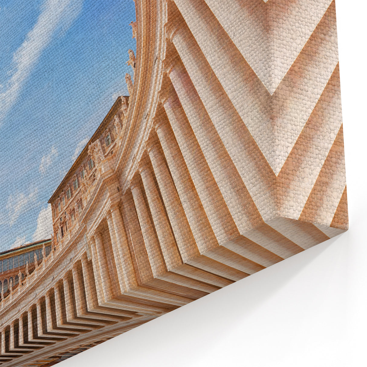 European Scenery Vatican - St Peters Basilica Sky View Canvas Art