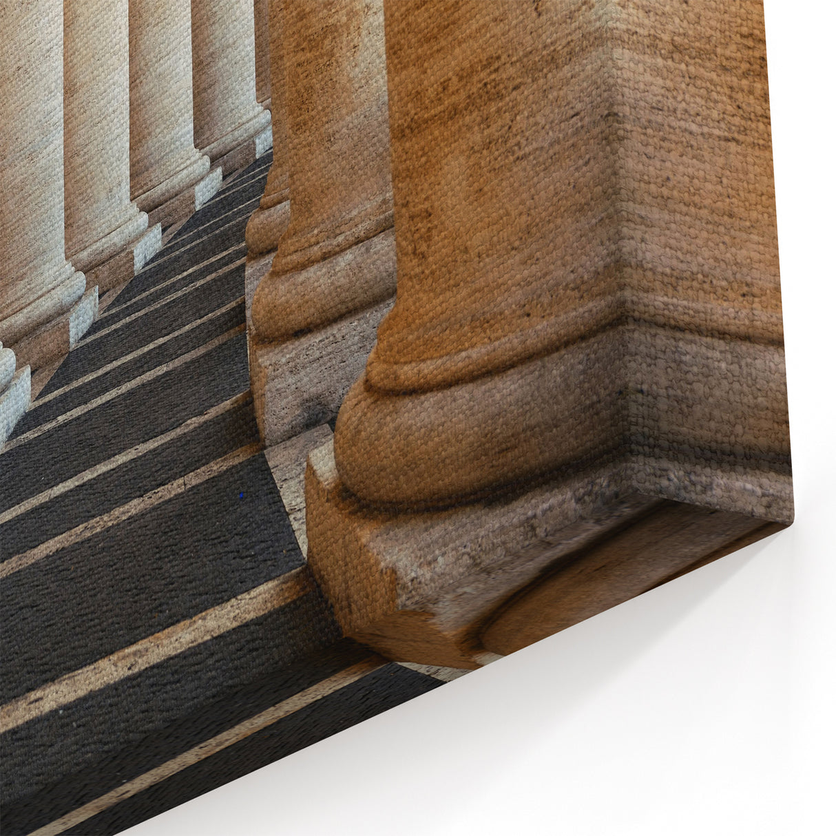 Vatican Canvas Art - Nighttime View of St Peters Basilica Landmark