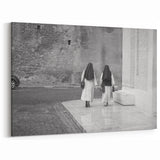 Vatican Wall Art - Nuns Walking Through Historic Vatican Street Print