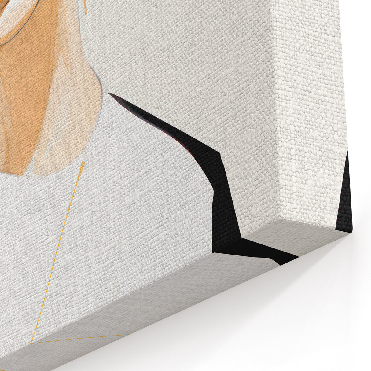 Maximalist Wall Art: Bold Portrait with Gold Accents – Eclectic Decor