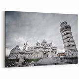 European Scenery Vatican - Leaning Tower of Pisa Landmark Canvas Art