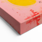 Maximalist Wall Art: Bold Abstract Fruit with Pink Background – Eclectic Decor