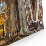Vatican Framed Prints - St Peters Basilica Interior European Artwork