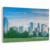 Charlotte Skyline – Vibrant Cityscape Wall Art of North Carolina