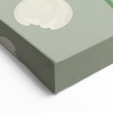 Maximalist Wall Art: Elegant White Peony on Soft Green for Serene Decor