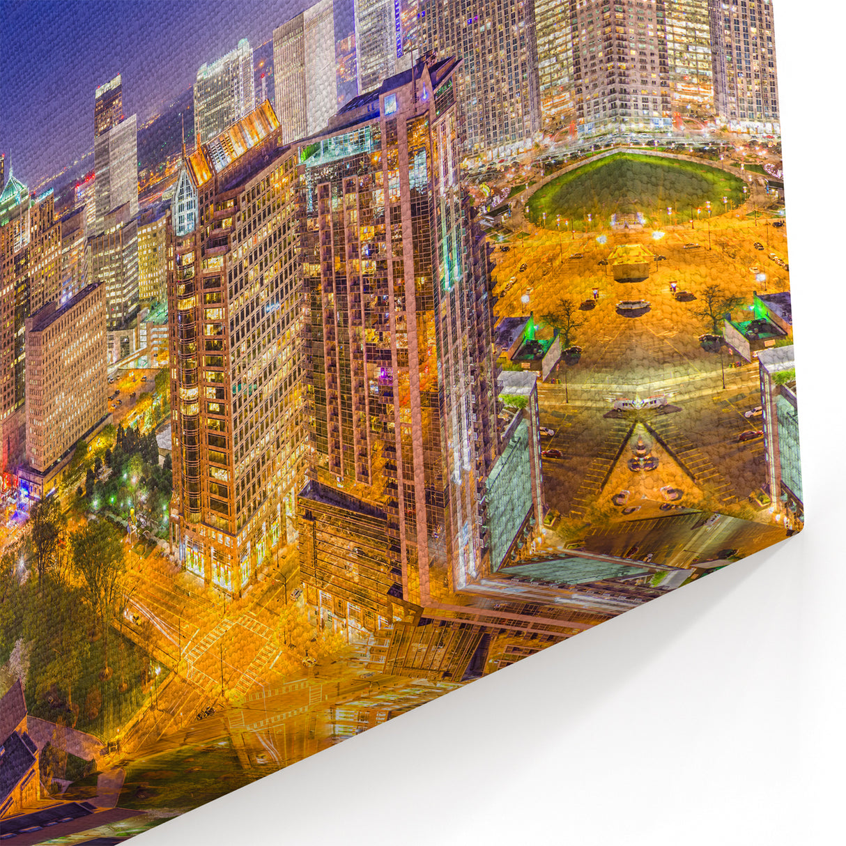 Charlotte Night Skyline – Vibrant Cityscape Photography Wall Art