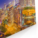 Charlotte Night Skyline – Vibrant Cityscape Photography Wall Art