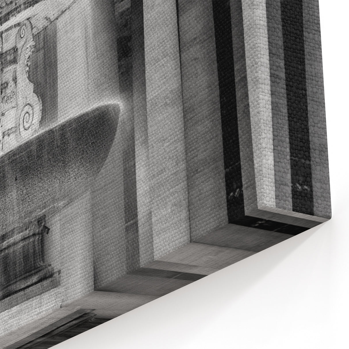 Vatican Wall Art – Majestic Fountain Vatican City Prints in Black & White