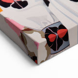 Maximalist Wall Art: Bold Girl in Floral Pattern for Vibrant Decor