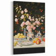 Maximalist Wall Art: Floral Still Life with Fruit for Elegant Home Decor
