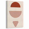 Bohemian Wall Art - Eclectic Rust Geometric Boho Decor Canvas Print