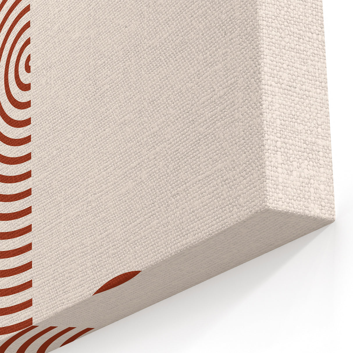 Bohemian Wall Art - Bold Rust Geometric Boho Chic Canvas Decor