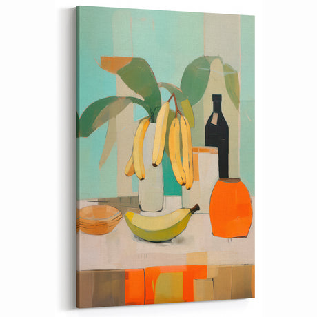 Maximalist Wall Art: Bold Still Life with Bananas for Eclectic Decor