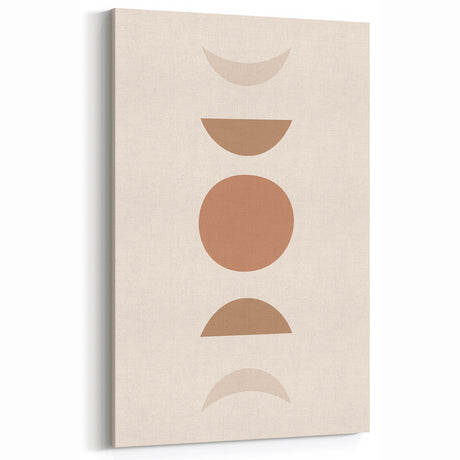 Boho Decor Canvas - Earthy Minimalist Geometric Bohemian Wall Art