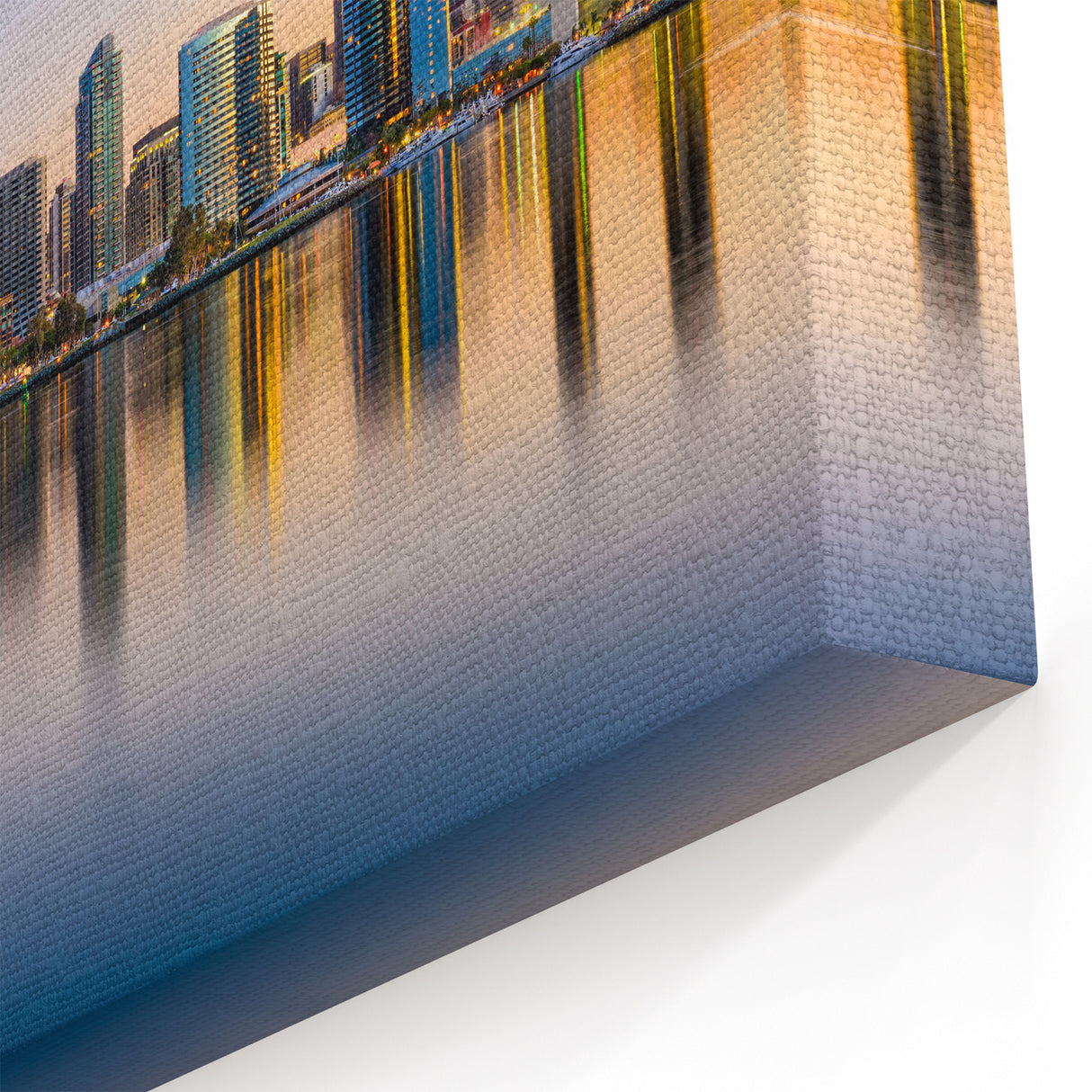 San Diego Skyline at Dusk – Reflective Cityscape Wall Art Decor
