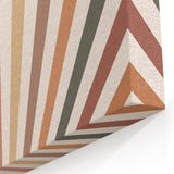 Boho Chic Wall Art - Sunburst Geometric Bohemian Canvas for Interiors