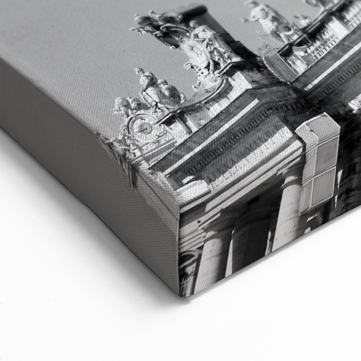 Vatican Framed Prints – St. Peter's Square Columns Black and White Art