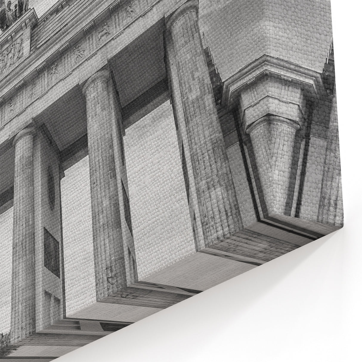 European Scenery Vatican – Brandenburg Gate Black and White Art Print