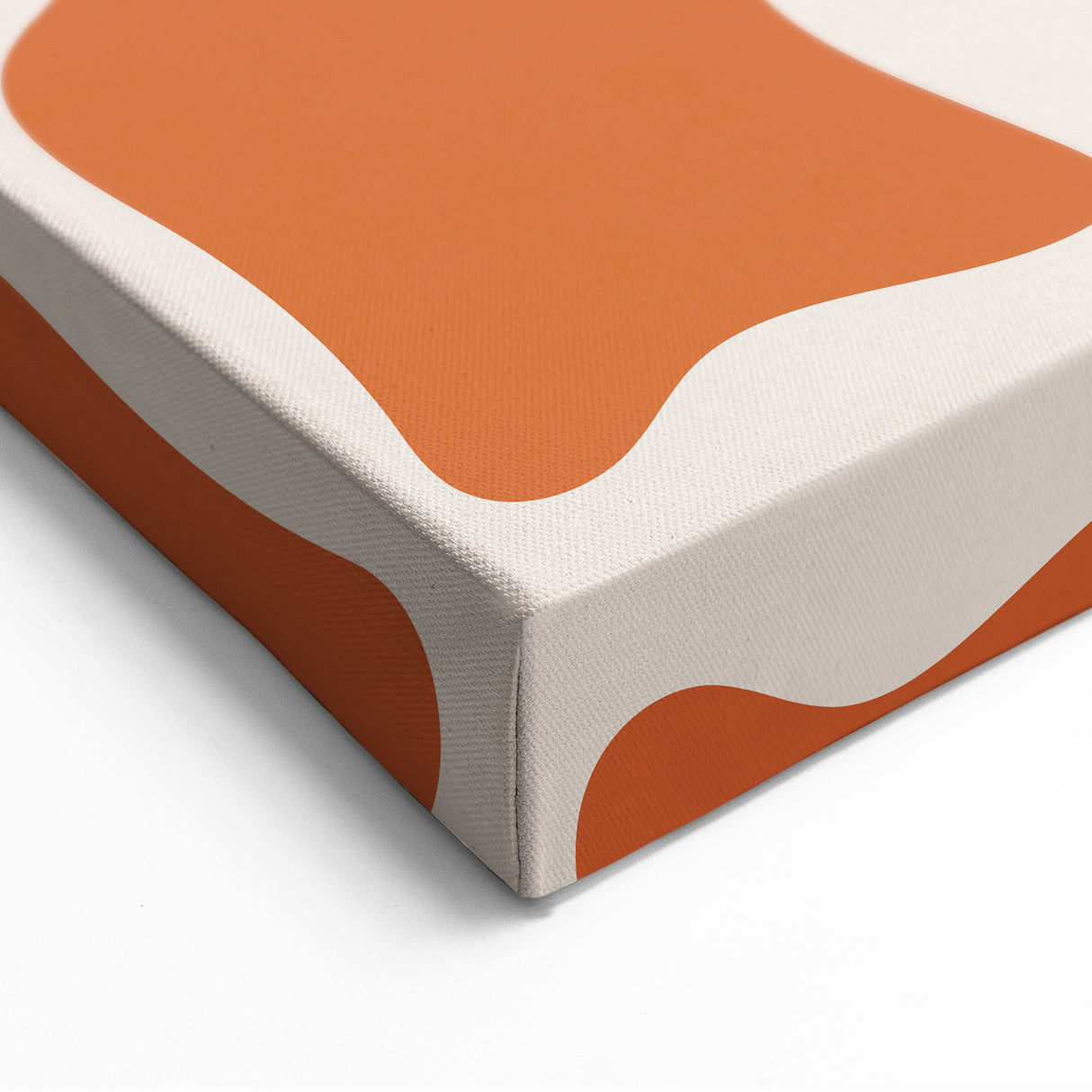 Bohemian Wall Art - Abstract Orange and Pink Boho Chic Canvas Print