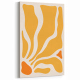 Bohemian Wall Art - Abstract Yellow and Orange Boho Chic Canvas Print