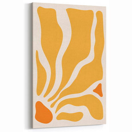 Bohemian Wall Art - Abstract Yellow and Orange Boho Chic Canvas Print
