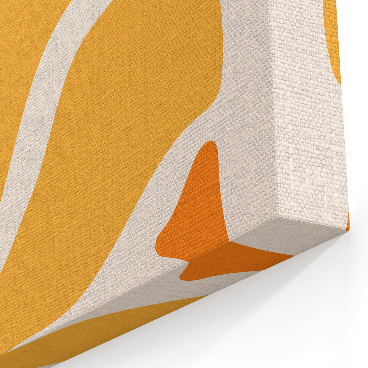 Bohemian Wall Art - Abstract Yellow and Orange Boho Chic Canvas Print