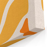 Bohemian Wall Art - Abstract Yellow and Orange Boho Chic Canvas Print