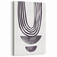 Bohemian Wall Art - Minimalist Black and White Abstract Canvas Print