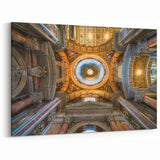 Vatican Artwork – Ornate Dome and Arches Historic Vatican Wall Art