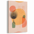 Boho Wall Art - Abstract Sunset and Nature-Inspired Bohemian Canvas Print