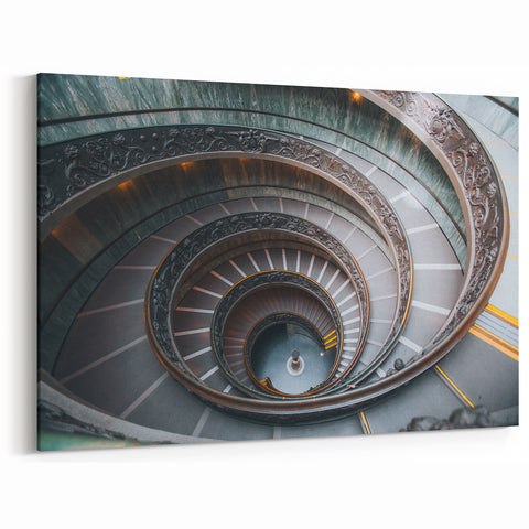 Vatican City Prints – Elegant Spiral Staircase Vatican Wall Art