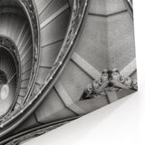 Vatican Framed Prints – Black and White Spiral Staircase Wall Art